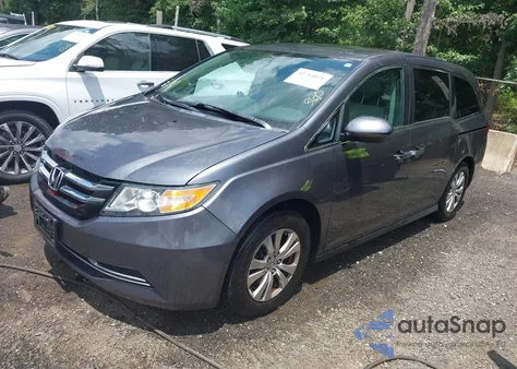 2016 Honda Odyssey Se из США, поврежденный, VIN 5FNRL5H36GB142696